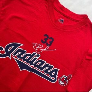 Cleveland Indians Nick Swisher T-Shirt Jersey Size Medium
